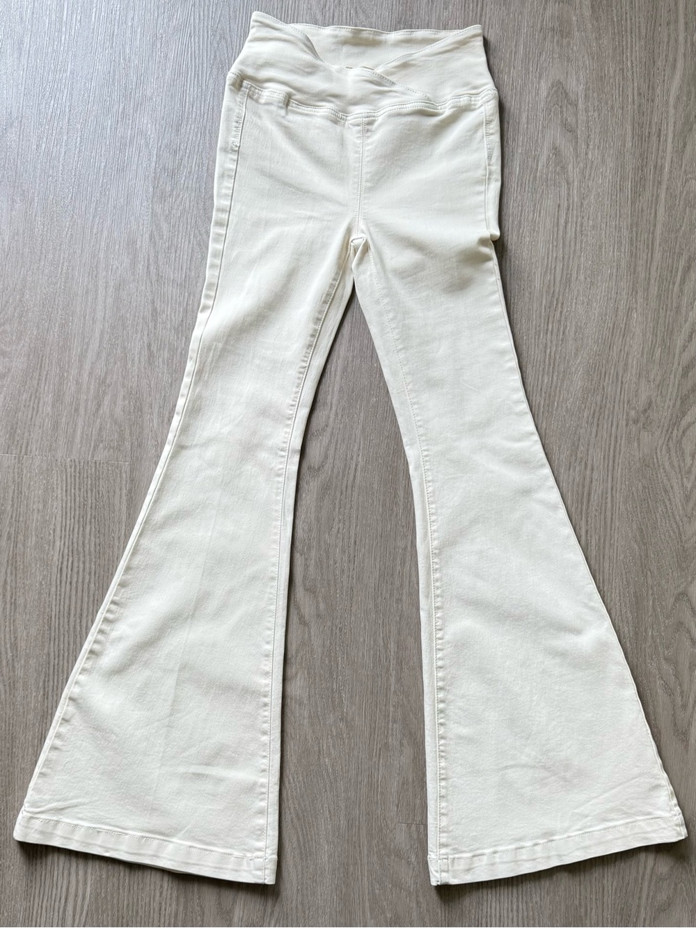 We The Free Ivory Free People Penny Pull On Flare Pants Size 24 NWOT